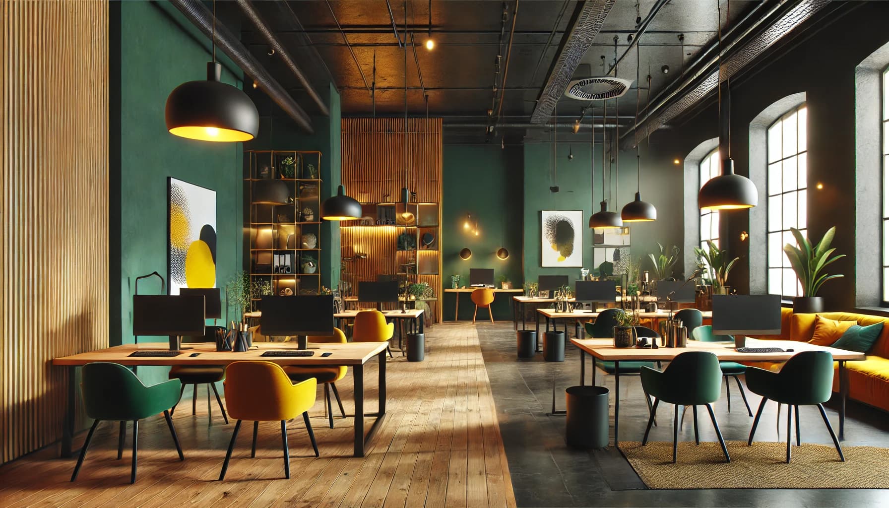 Each company upload its own featured images about office, work, etc.